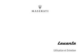 Notice Maserati LEVANTE Automobile