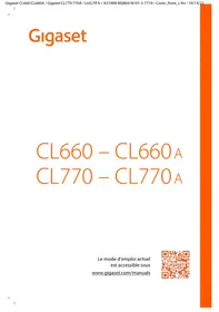 Notice Gigaset Siemens CL770 - CL770A Téléphone sans fil