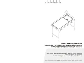 COSTWAY Table Pliante Portable pour Nettoyage de Poisson - Table Pliante Portable pour Nettoyage de Poisson
