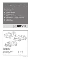 BOSCH M5011 - Filtre d'habitacle