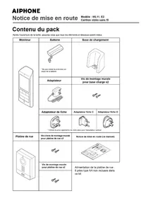 Notice Aiphone WL11 Kit portier vidéo
