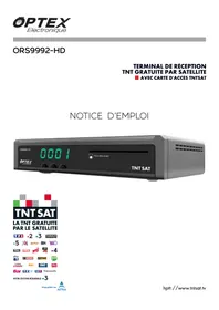 Notice OPTEX ORS9992-HD Tuner satellite