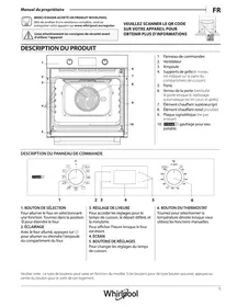 Notice WHIRLPOOL OMSR58RU0B Four encastrable