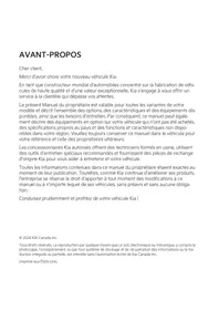 Notice KIA TELLURIDE PHASE 2 (2023) Automobile