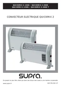 Notice SUPRA QUICKMIX 2-2000 UICKMIX 2-1500 Convecteur