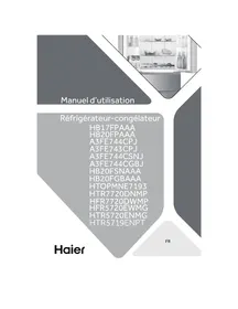 Notice HAIER HTR5719ENPT Réfrigérateur-congélateur