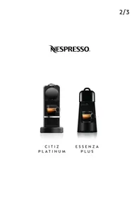 Notice NESPRESSO CITIZPLATINUMESSENZAPLUSEN220.M Machine à café