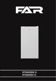 Notice FAR RTG925EW / RTG925EX Réfrigérateur