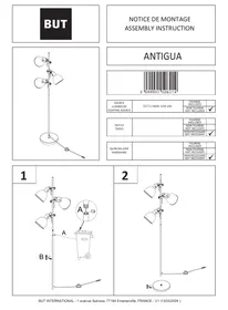 Notice BUT ANTIGUA Lampadaire