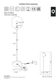 Notice QAZQA QARA Lampadaire