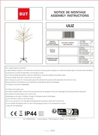 Notice BUT ULIZ ARBRE LED