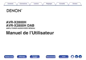 Notice DENON AVRX2800H Amplificateur audio-vidéo