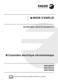 FAGOR FACV3004N - Cuisinière
