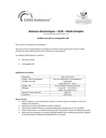 8542SLIM LITTLE BALANCE