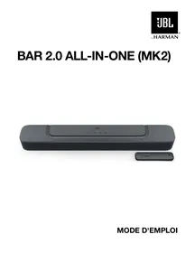 Notice JBL BAR2.0ALLINONEMK2 Barre de son