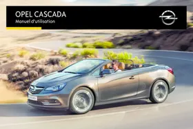 Notice OPEL CASCADA (2013-2019) Automobile