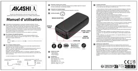 Notice Akashi ALTPB30COMPBL Chargeur externe