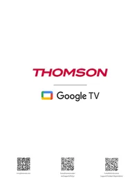 Notice THOMSON 65UG5C14 Télévision