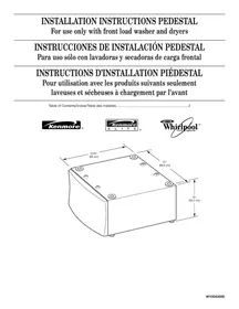 WHIRLPOOL WHP1000S  - INSTALLATION PEDESTRAL - Pedestal para electrodomésticos