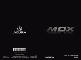 Notice Acura MDX YD3 PHASE 1 (2014-2017) Automobile