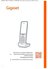 Notice Gigaset Siemens GIGACOMFORT550HX Téléphone sans fil