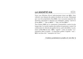 Notice KIA MAGENTIS MG (2005-2010) Automobile