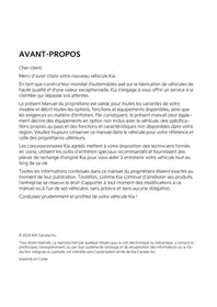 Notice KIA CARNIVAL (2025) Automobile