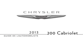 Notice Chrysler 200 CABRIOLET (2013) Automobile