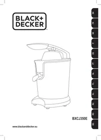 Notice BLACK & DECKER BXCJ350E Presse-agrumes