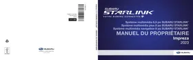 Notice SUBARU IMPREZA (2023) - SYSTèME MULTIMéDIA STARLINK Automobile