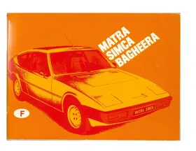 Notice MATRA BAGHEERA (1976-1980) Automobile