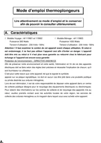 Notice LAGRANGE 119901 Thermoplongeur