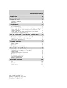 Notice FORD CROWN VICTORIA (1998-2011) Automobile