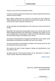 Notice Omoda 9 (2022) Automobile