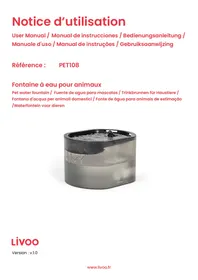 LIVOO PET108 - Fontaine à eau pour animaux