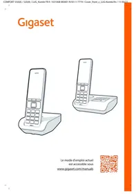 Notice Gigaset Siemens GIGACOMFORT550A Téléphone sans fil