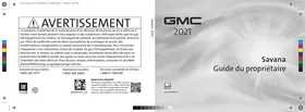 Notice GMC SAVANA (2021) Automobile