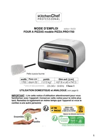 KITCHEN CHEF PIZZA.PRO1700 - Four à pizza