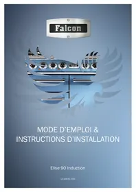 Notice FALCON ELS90EIGBBEEU Piano de cuisson induction