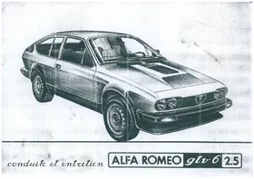Notice ALFA ROMEO ALFETTA GT GTV(1980-1987) Automobile