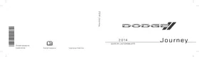 Notice DODGE JOURNEY (2014) Automobile