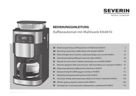 SEVERIN KA4810 - Cafetière filtre avec broyeur