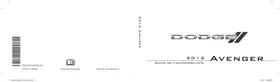 Notice DODGE AVENGER 2 (2012) Automobile