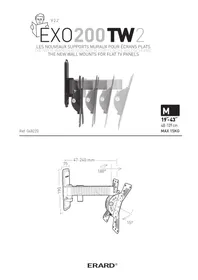 Notice ERARD EXO200TW2 Support mural