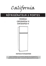 CALIFORNIA CRF206P2S11 - Réfrigérateur
