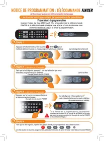 Notice MBG FINGER Télécommande