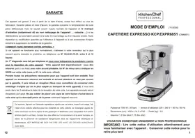 KITCHEN CHEF KCPEXPR6851 - Machine à café