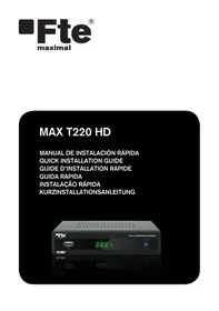 Notice FTE MAXT220HD Récepteur numérique terrestre