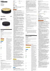 Notice TRISTAR BP2627 Crépière