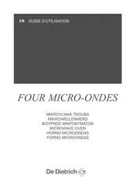 DE DIETRICH DME7121A - Micro-ondes encastrable monofonction